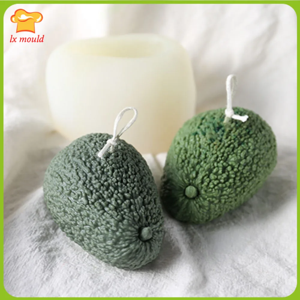 LXYY форма авокадо свеча 3D имитация фруктов мыло силиконовая для выпечки|Формы