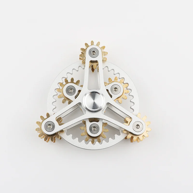 Tri-Spinner Hot Wheels зубчатое соединение высокого качества металлический Спиннер ручной Спиннер для пальцев антистресс игрушки для взрослых - Цвет: yin4
