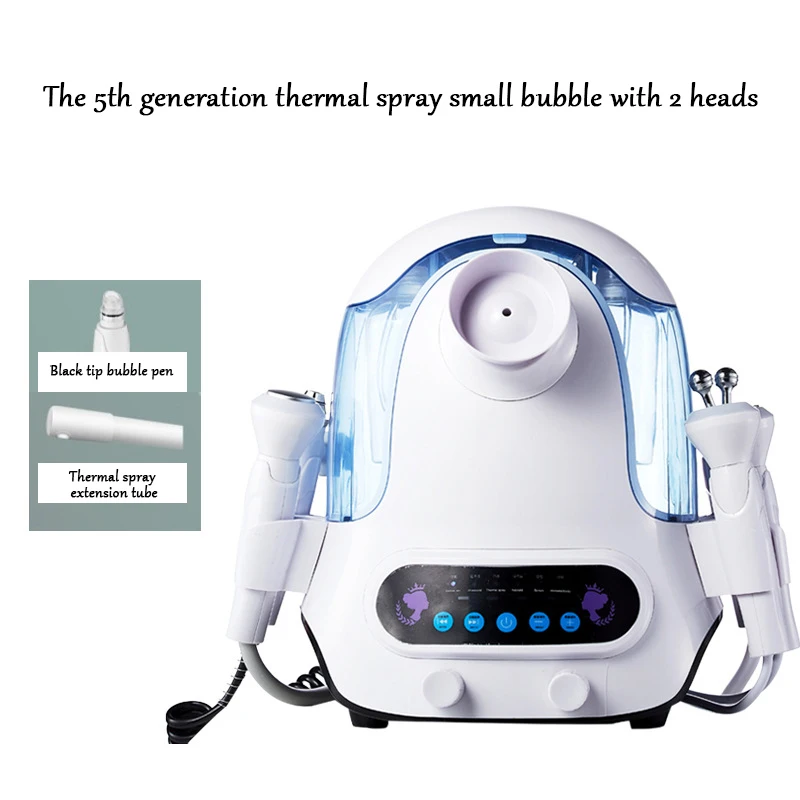 Small Bubble Beauty Instrument Household Thermal Jet Oxygen Injector Blackhead Facial Cleanser Facial Lift Cavitation Machine