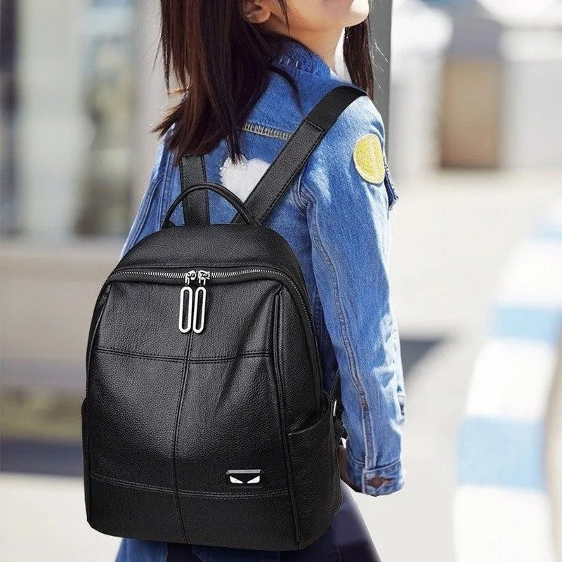 Рюкзак 2020 новый корейский вариант на молнии уличный тренд однотонный популярный