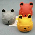 Детская шапка Pudcoco с мультяшным медведем, зима 2018, теплая Милая Шапка-бини для маленьких девочек и мальчиков, Шапка-бини, аксессуары