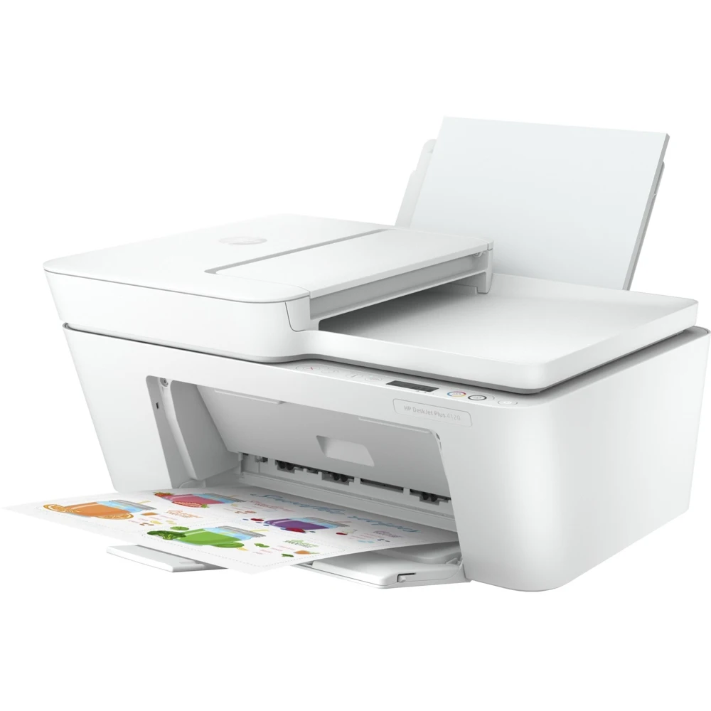МФУ струйный HP DeskJet Plus 4120 (А4 принтер/сканер/копир 1200dpi 20(16)ppm ADF35 WiFi BLE USB) (3XV14B)|МФУ