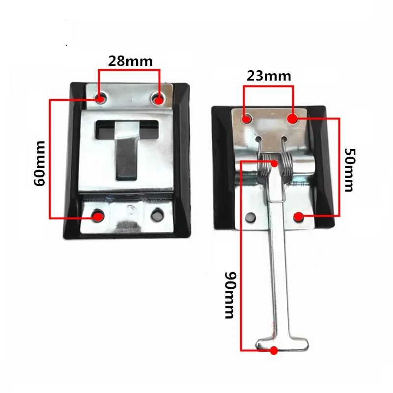 2 шт./лот т Т образная подпружиненная дверная защелка для грузовика фургона