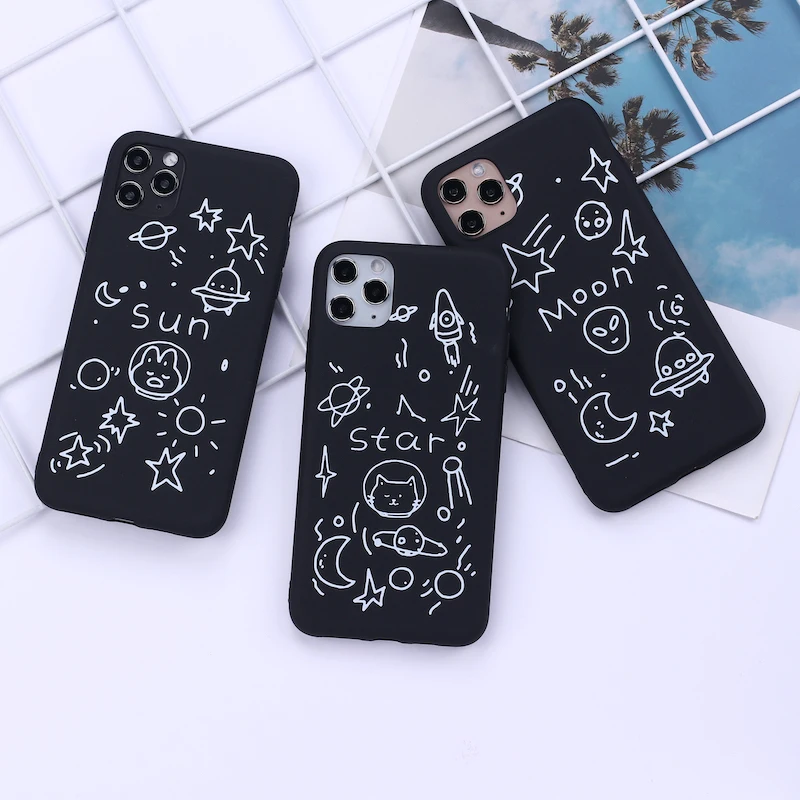 Чехол для iPhone 11 Pro Max X XS XR 7 8 7Plus 8Plus 12 SE мягкий силиконовый чехол с изображением