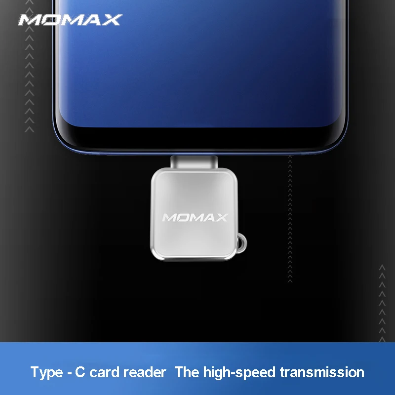 Считыватель карт Momax CT1 elite type c скорость секунд 5 Гбит/с емкость 128 Гб подключи и