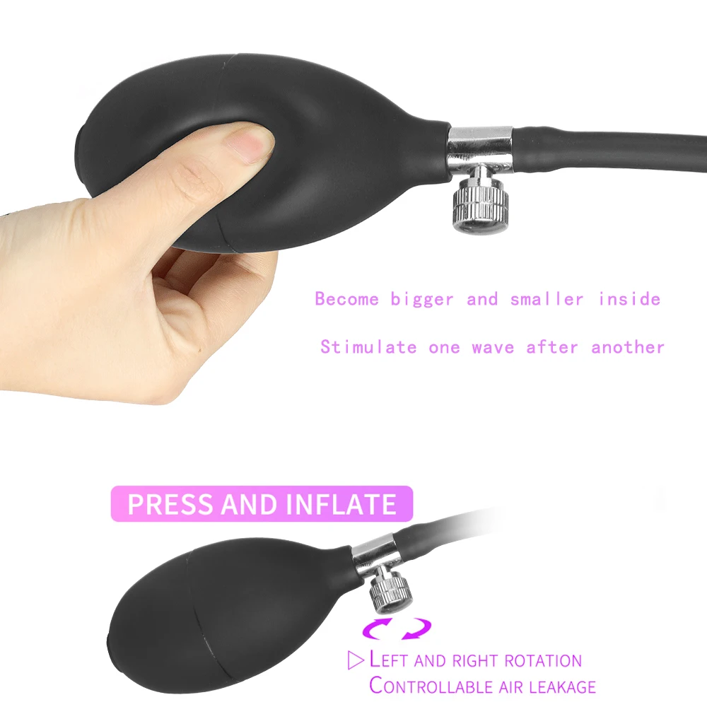 Надувная Анальная пробка с расширенными пробками массажный анальный