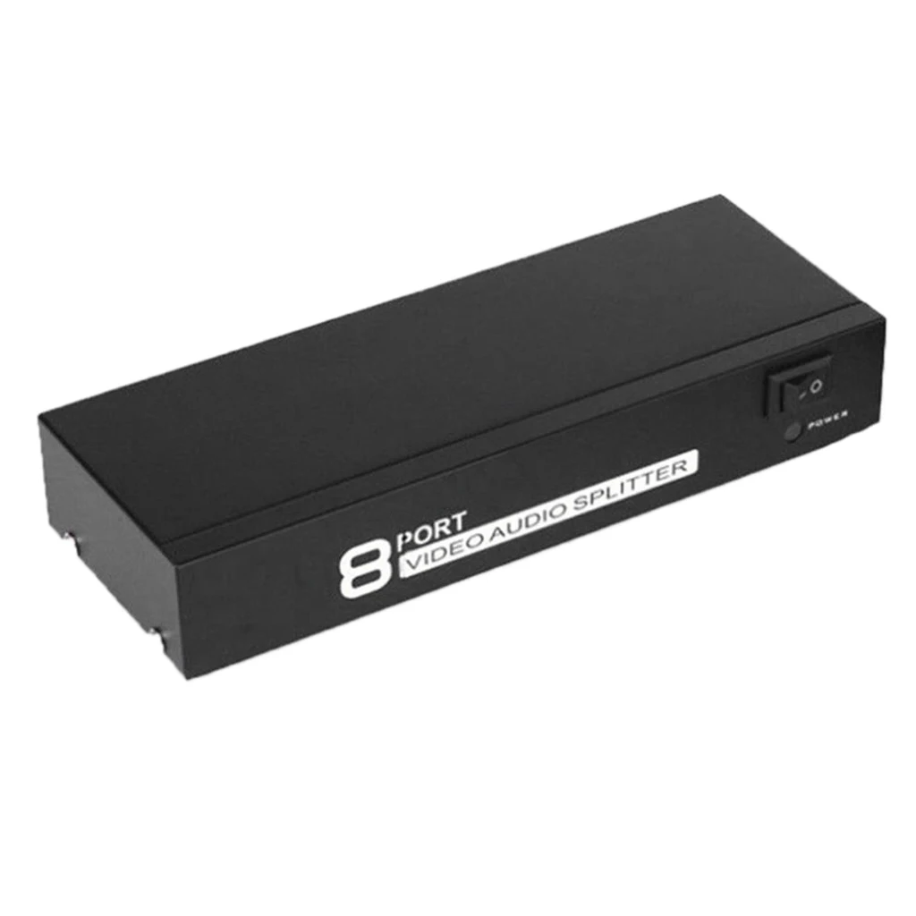 8 портов AV Переключатель 3 RCA сплиттер адаптер 1 вход выход L/R аудио видео