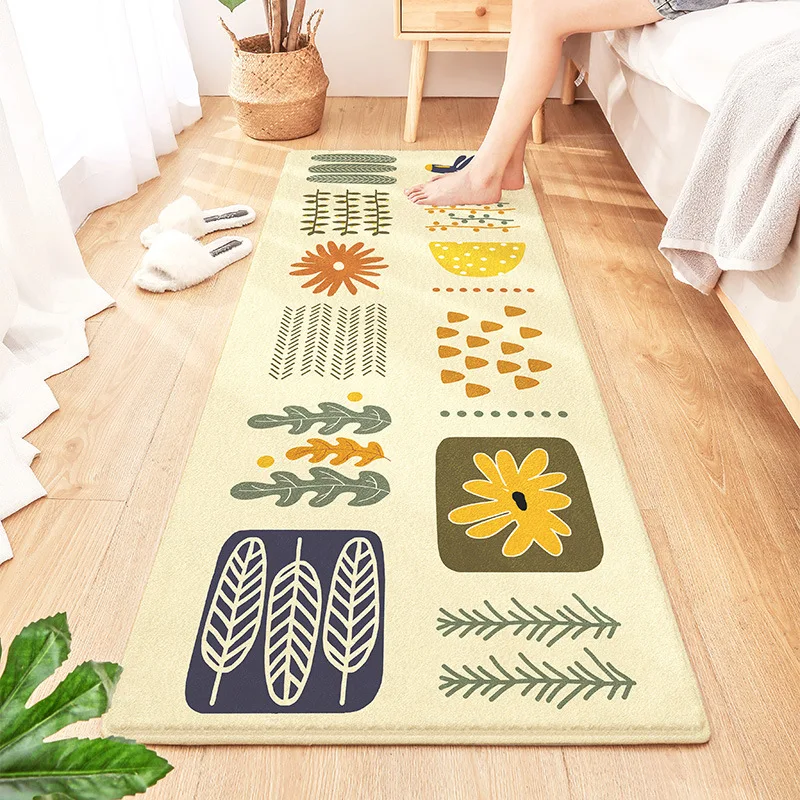 

Eovna Plush Soft Bedroom Carpet Wool Pad Long Hair Bedside Mat Sofa Living Room Fur Carpet Cute Floor Mat Rugs Living Room