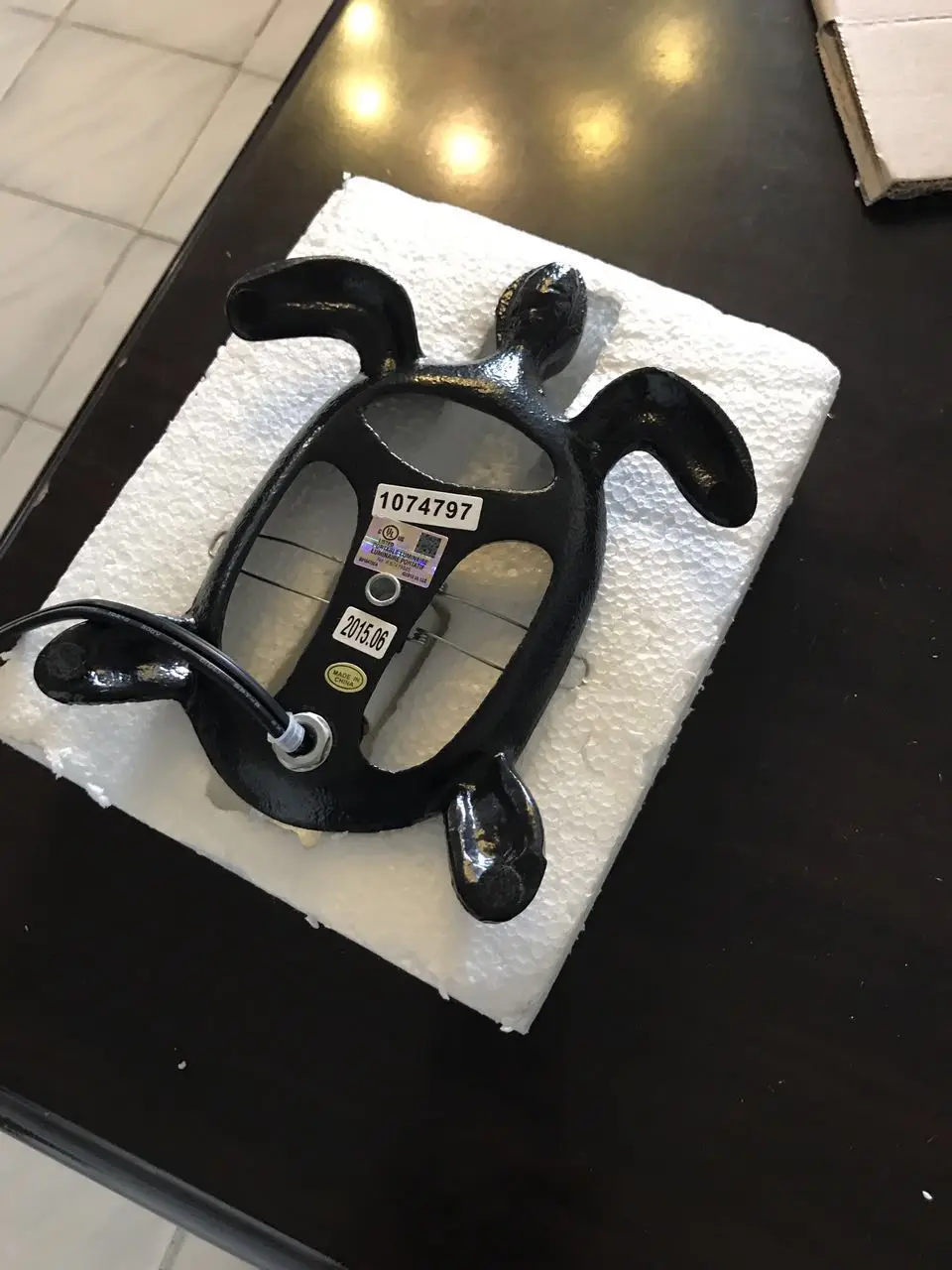 Ретро черепаха настольная лампа Спальня прикроватная цветное Стекло Ночной