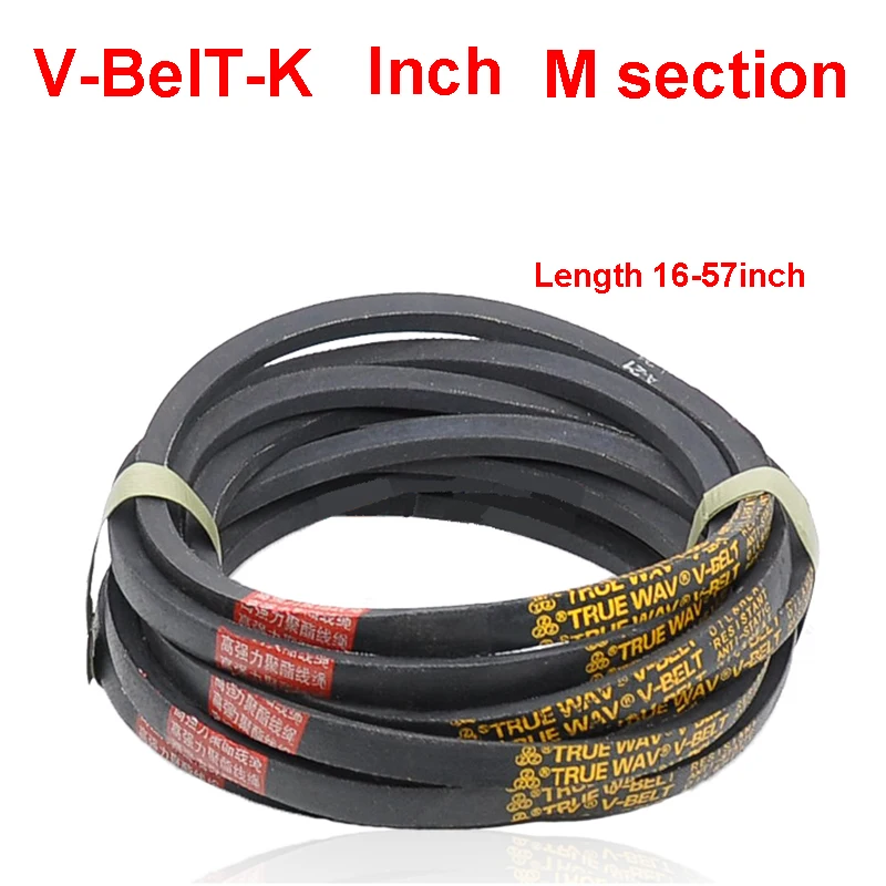 M секция V-BelT-K косированный ремень дюймов Размер M16 M17 M18 M19 M20 M21 M22 M23 M24 M25