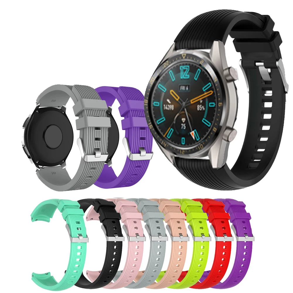 

Ремешок силиконовый для Huawei Honor Magic 1/2/Watch GT /GT2 46 мм, спортивный браслет для наручных часов, 22 мм, 42 мм 46 мм
