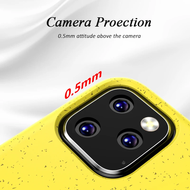 Биоразлагаемый чехол для iPhone 11 11Pro Xs Max экологически чистый мягкий ТПУ i Phone 7 8 6 Plus Xr