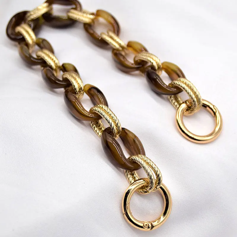 

Новая женская сумка INS, ремешок с орнаментом, аксессуары, цепочка из акриловой смолы, ручка, цепочка из смолы, цепочка на плечо, сумка на ремне...