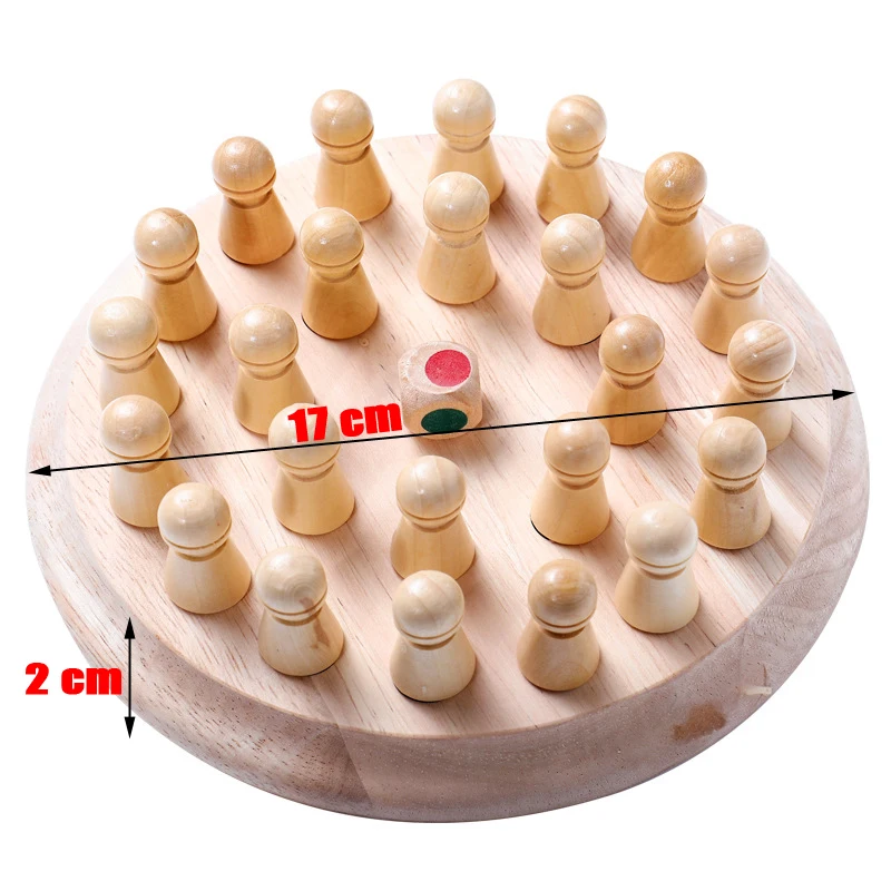 Детская деревянная игрушка Монтессори палочка для запоминания шахматная игра