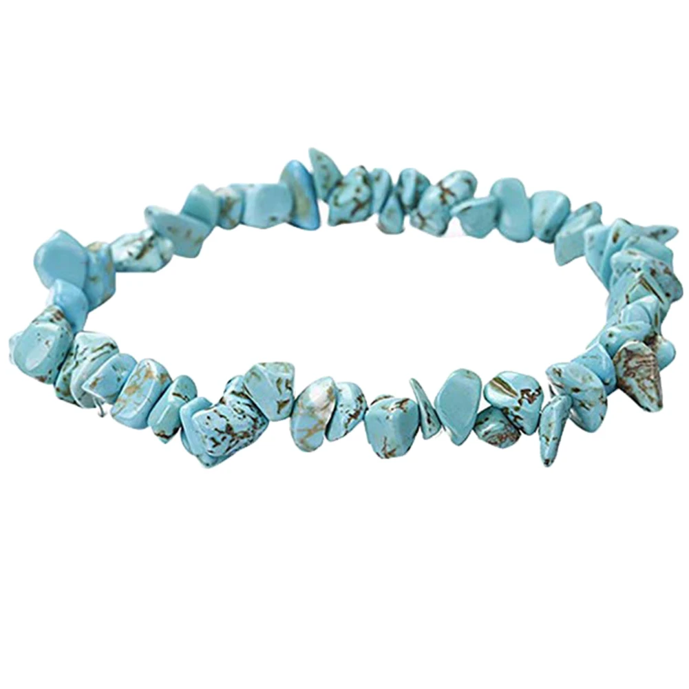 Мужчины Женщины сколы натуральный камень бисером браслет стрейч ювелирные