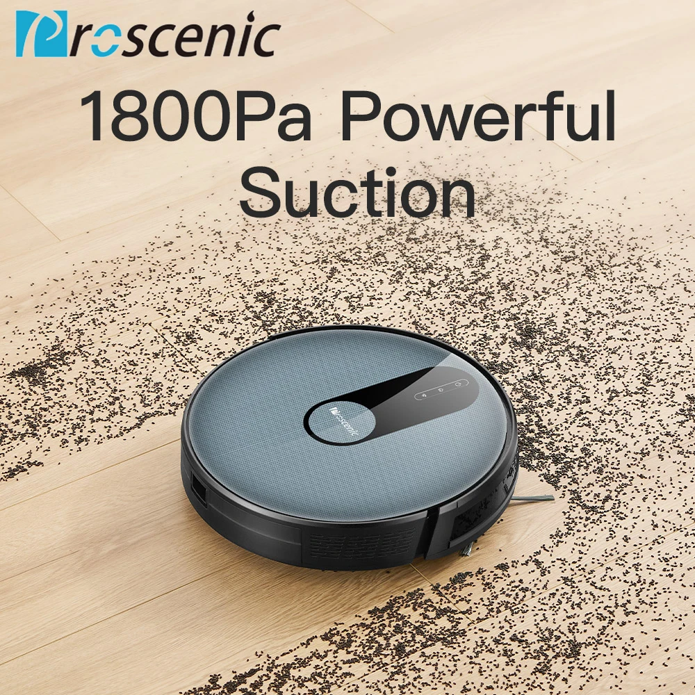 Proscenic 820S робот пылесос 1800Pa всасывание 600 мл мусорной корзины приложение и Alexa Google