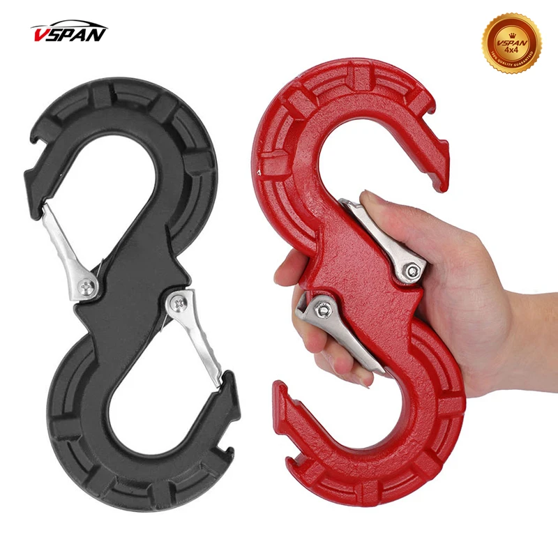 

Upgrade Solid Forged S-Shape Quick Rescue Shackle Trailer Winch Hook for Car JK TJ Offroad Towing Recovery Kits 4X4 Accessories