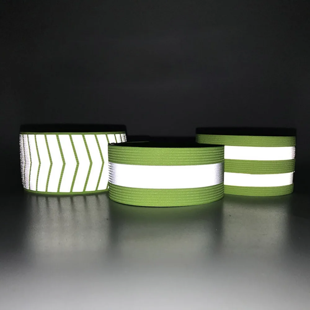 6 шт. уличные Светоотражающие флуоресцентные силиконовые браслеты эластичная