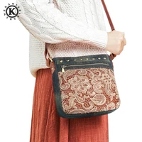 retro fashion floral lace women messenger bags denim womens shoulder bags jeans cross body pouch women purse bag