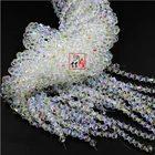 Оптовая продажа 1000 штук изысканные 4 мм Биконусы Австрийские хрустальные бусины для ювелирных изделий маркировочные ожерелья и браслеты Белый AB