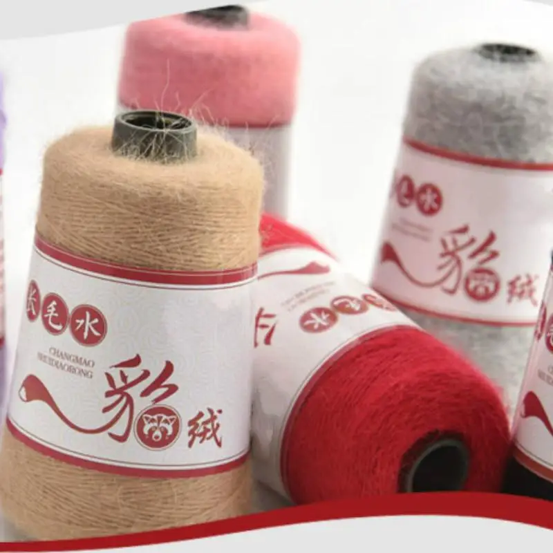 100 + 40 г длинная плюшевая ручная вязка норковая кашемировая пряжа высокое