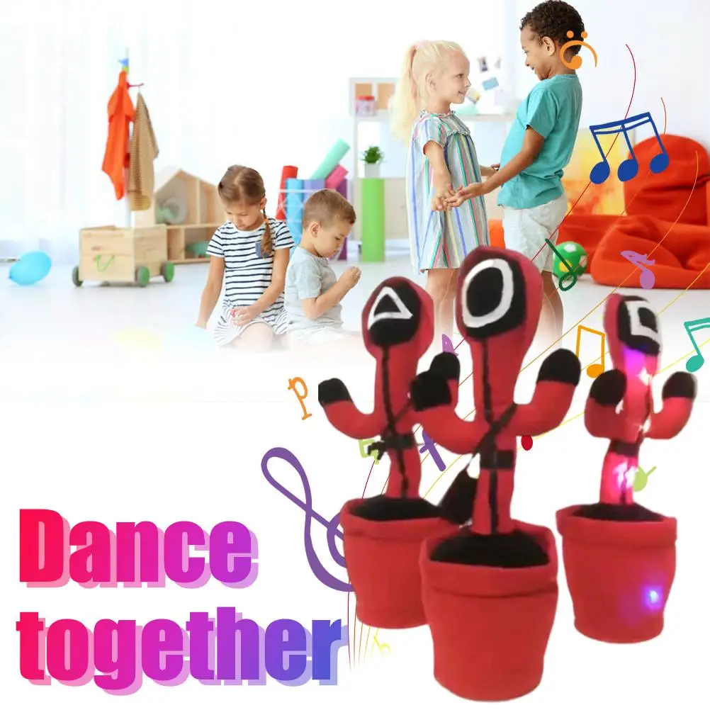 electronic cactus doll talking dancing singing songs sound record repeat toy kawaii children kids home office decoration gift free global shipping