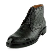 eyugaoduannanxie new 2021 crocodile men shoes fashion business manual crocodile belly men crocodile boots male boots