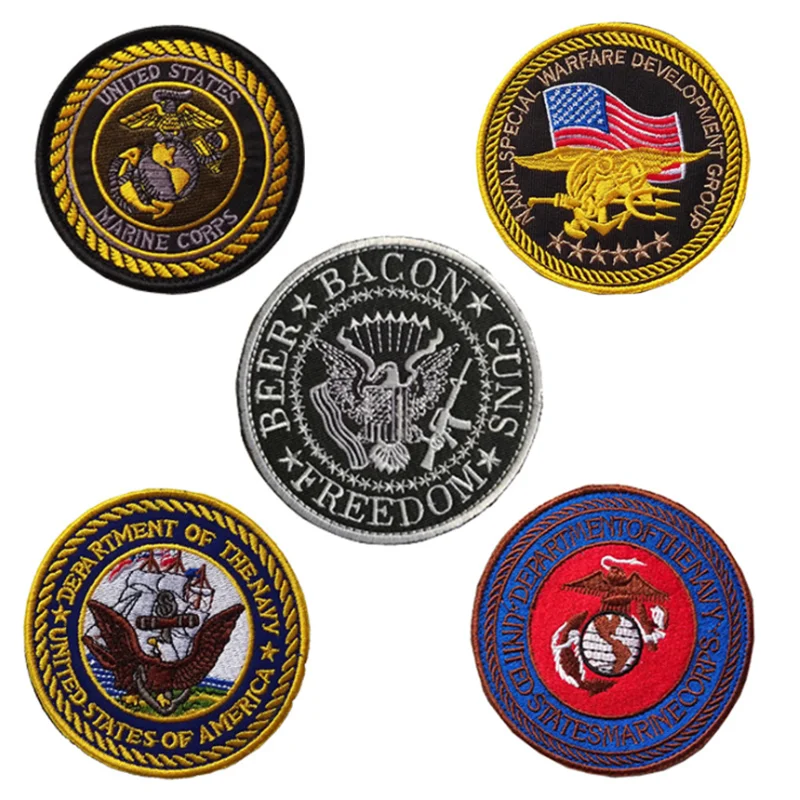 Военные значки тактические заплатки США Морпехи специальная морская повязка