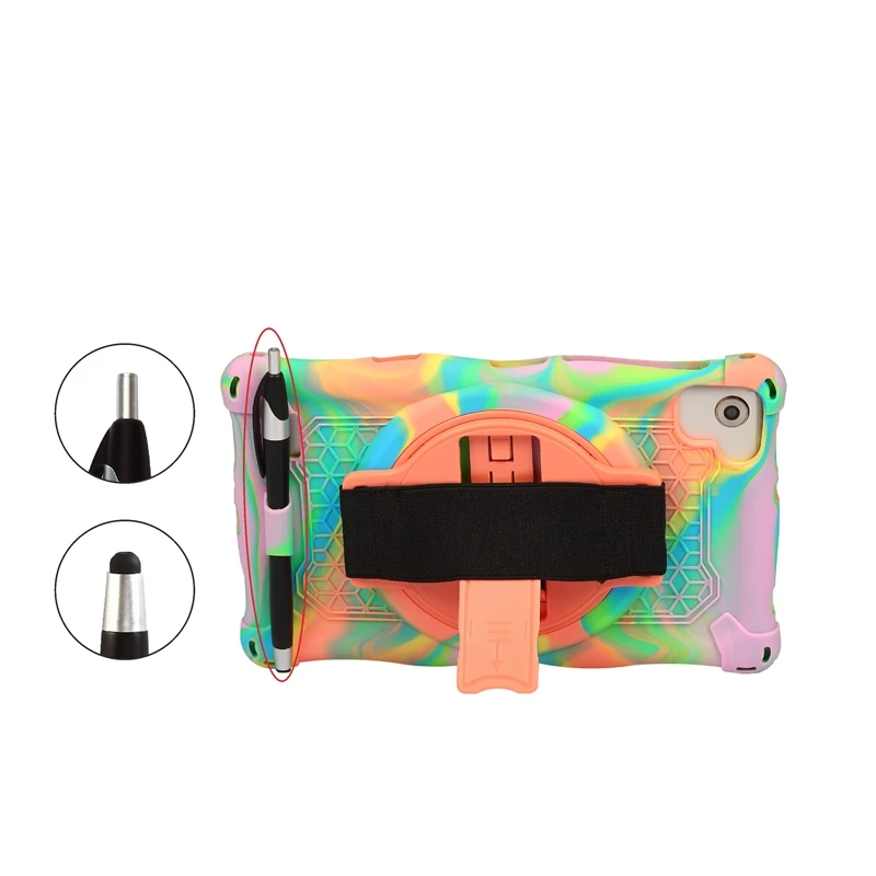 Silicone Case for Samsung Tab A7 Lite 8.7Inch 2021 T220 T225 Tablet with Pen and Adjustable Stand | Компьютеры и офис
