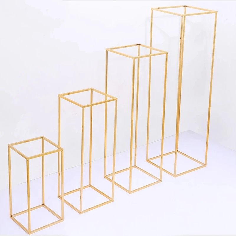 1 шт. Золотая ваза для цветов напольная металлическая подставка дороги