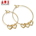 Auxauxme индивидуальный сердце Имя Bangeles для мамы Детский комбинезон желтого цвета Нержавеющаясталь с гравировкой семьи Для женщин ювелирные изделия День Святого Валентина День святого Валентина подарки