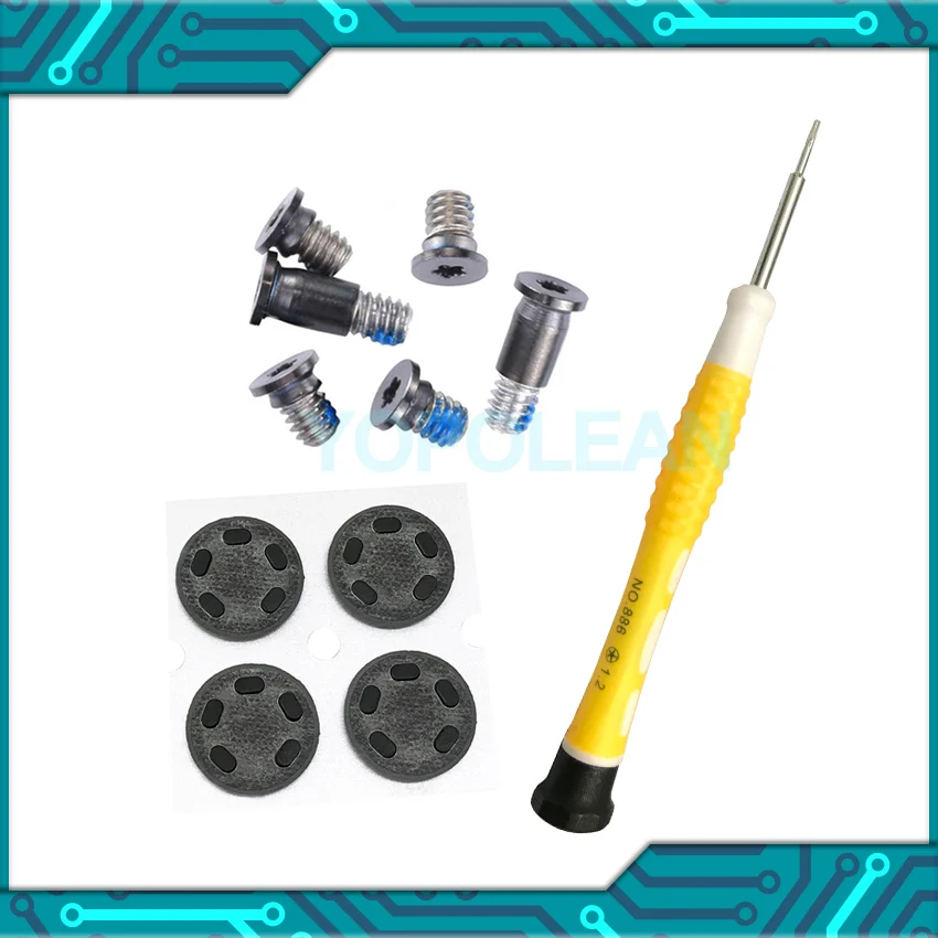 Новинка набор винтов + отвертка резиновые ножки для Macbook Pro Retina 13 дюймов A1706 конец