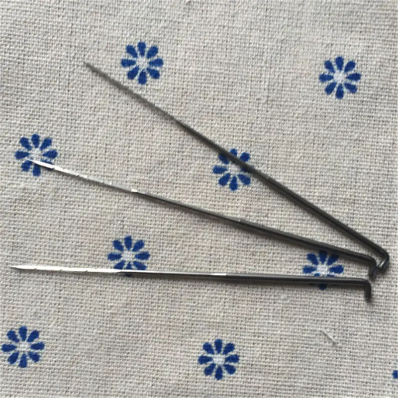 3 Needles Set Игла для валяния деревянная ручка инструмента швейная шило швейная машина Кожа ремесло холст палатка швейная игла комплект - Цвет: 3 Needles Set