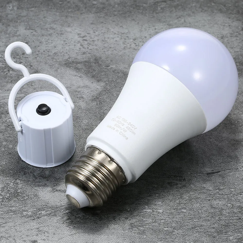 NEWKBO 2 Pcs AC100~240V E26/E27 6W Rechargeable Emergency LED Light Bulbs for Camping Garden | Лампы и освещение