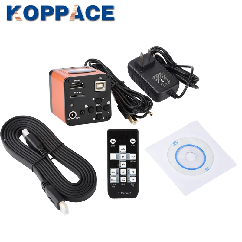 Монокулярный микроскоп KOPPACE 24X-150X 16 миллионов пикселей HDMI 0.7X-4.5X увеличение