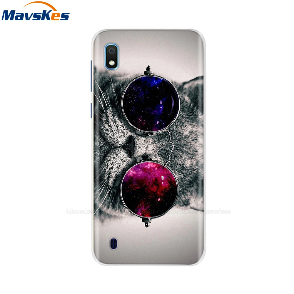 Милый чехол для Samsung A10 Женский A105 A105F Мягкая силиконовая задняя крышка телефона