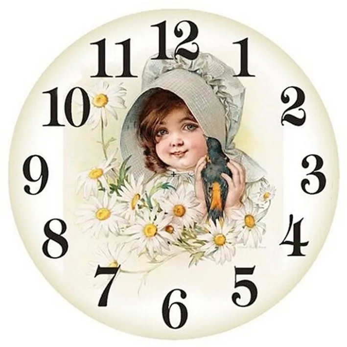 Часы Алмазная мозаика для девочек рукоделие настенное Искусство Декор Картина