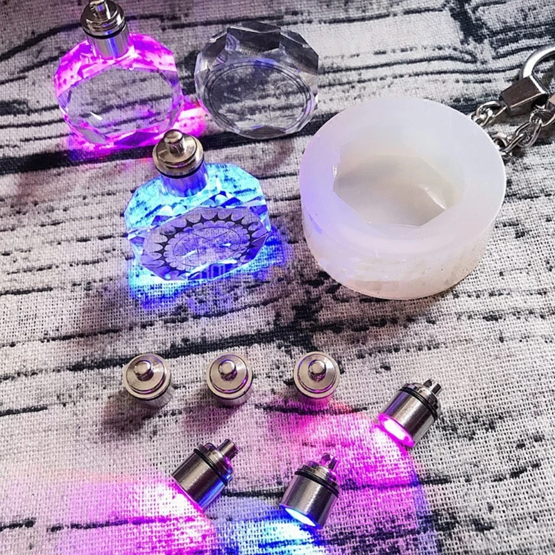 Хрустальный брелок для ключей светодиодный светильник светящийся подвеска