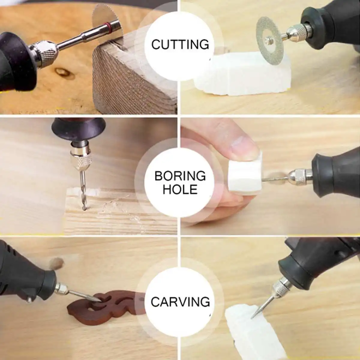 

37000RPM 180W Chainsaw Sharpening Kit Electric Grinder Chain Saw Sharpener 5 Gears Mini Polishing Set Grinding Tool EU Plug