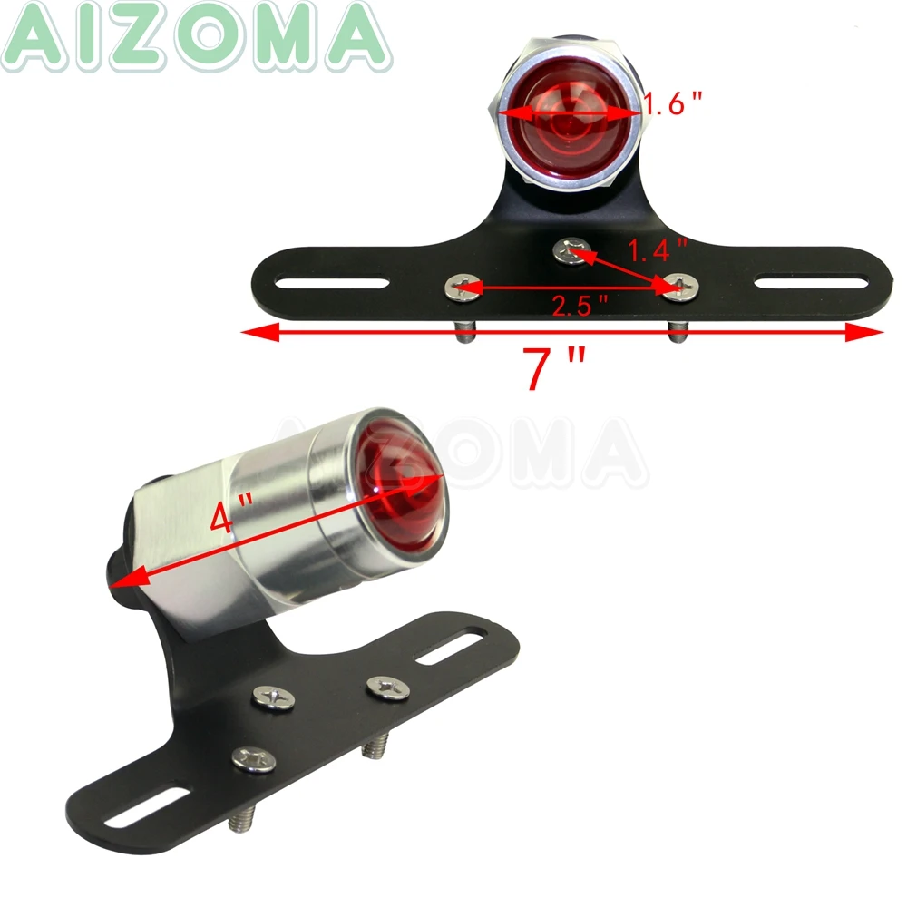 Задний фонарь для мотоцикла с ЧПУ на заказ задний 6061 T6 стоп сигнал Harley Sportster Chopper