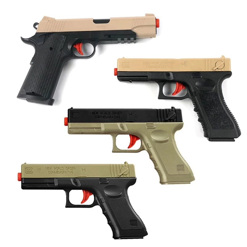 2 шт. пластиковый гелевый мяч пистолет Glock 17 1911 водяные пули игрушки для мальчиков