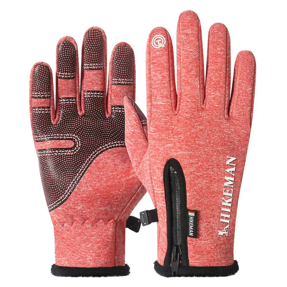 Водонепроницаемые зимние теплые перчатки мужские лыжные для сноуборда