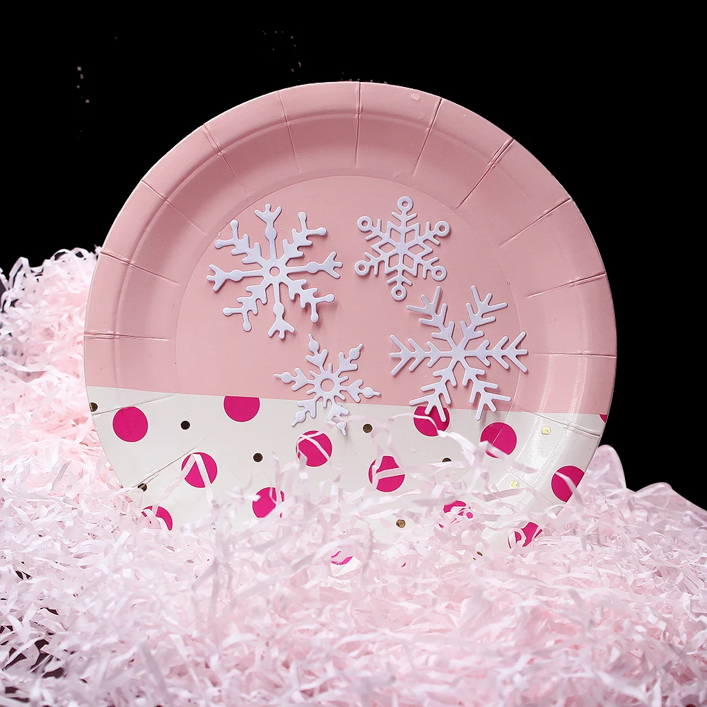 Рождественские металлические Вырубные штампы со снежинками фотоальбом