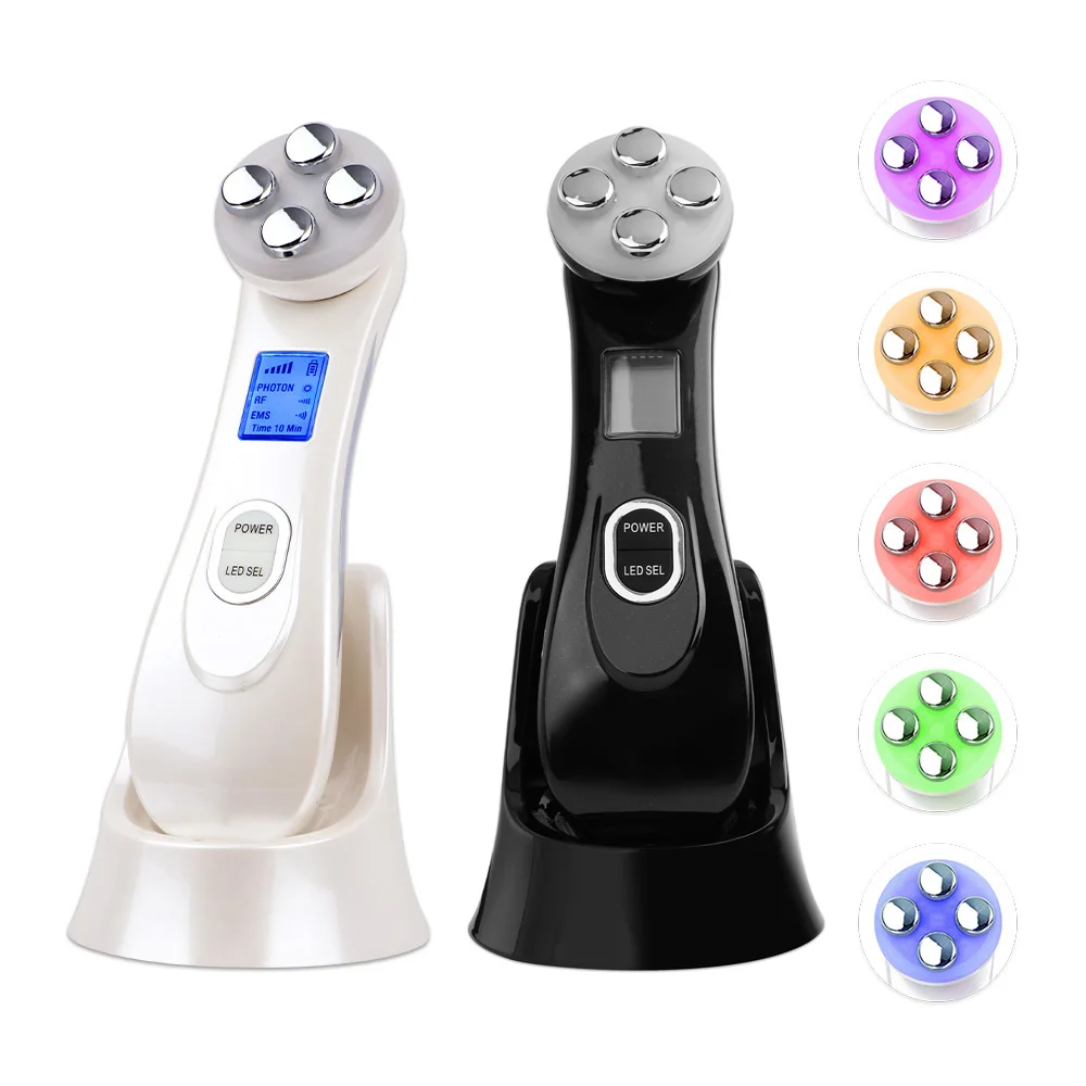 

5 в 1, радиочастотный светодиодный фотонный аппарат для омоложения кожи