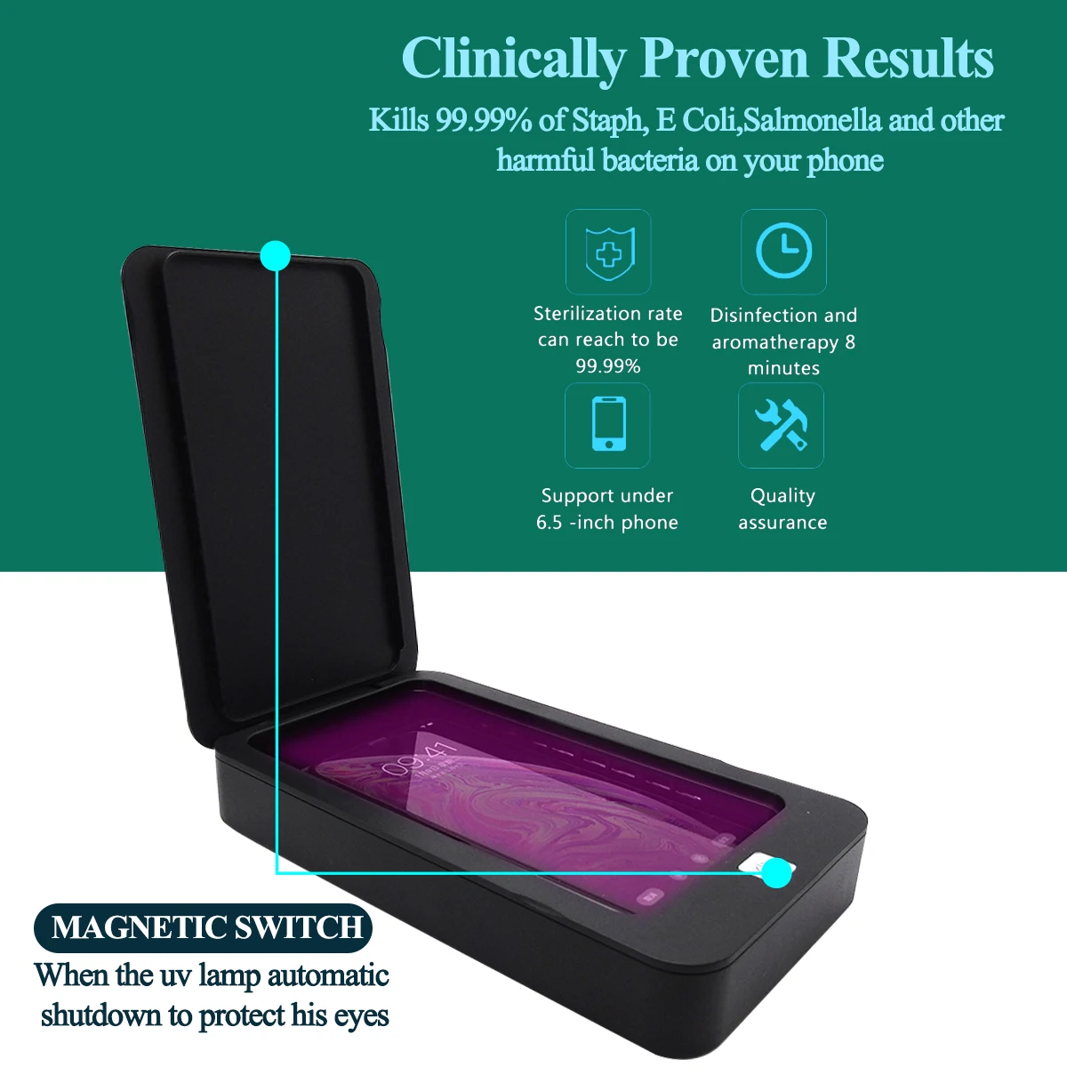 Ультрафиолетовый стерилизатор для мобильного телефона Uvc светильник