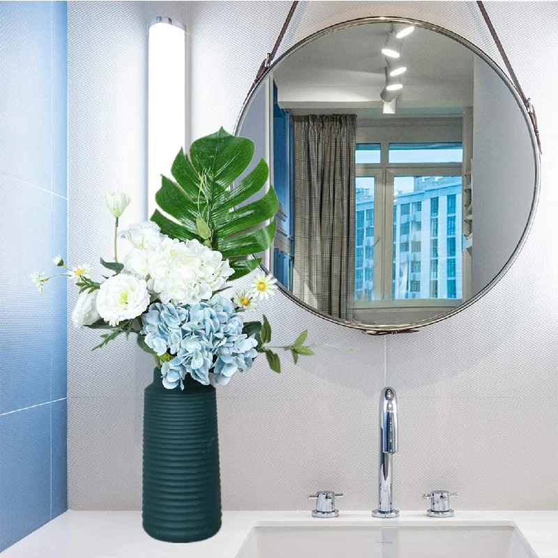 

6Pcs Silk Hydrangea Artificial Flowers Realistic Hydrangea Flowers Bouquet for Wedding Party Office Home Decor