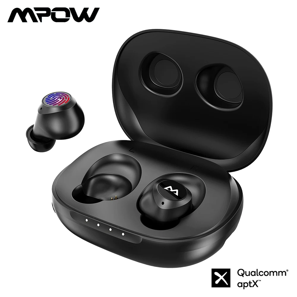

Mpow M20 Wireless Earphones TWS Bluetooth Earphone aptX Touch Control Earbuds CVC8.0 Noise Cancelling Mic For iOS Android Phone