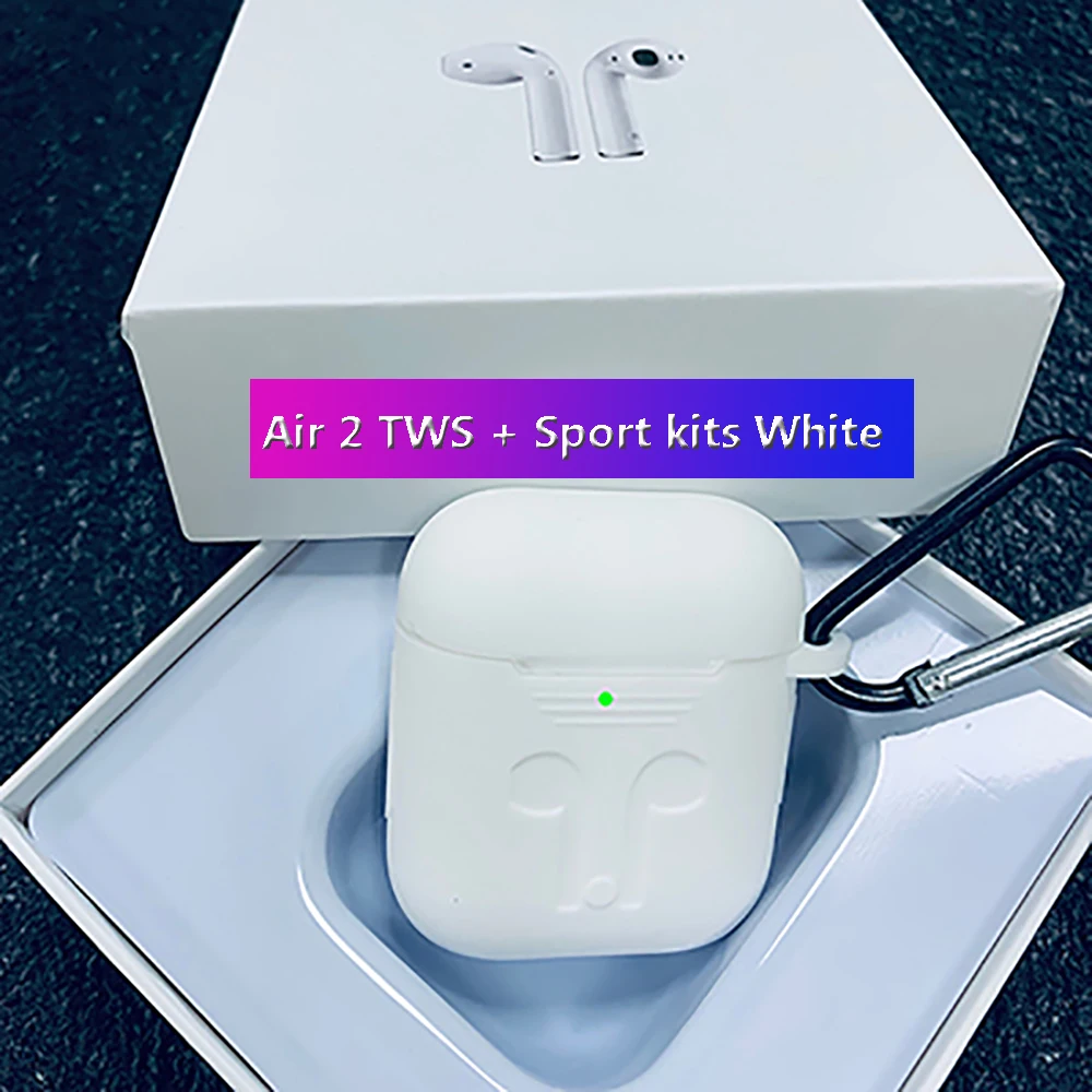 Новинка Air 2 Bluetooth наушники 1536d чип в ухо Windows Беспроводной Searphone для iPhone гарнитура 2 поколения i30 i60 i500 TWS - Цвет: Air2-white-kits