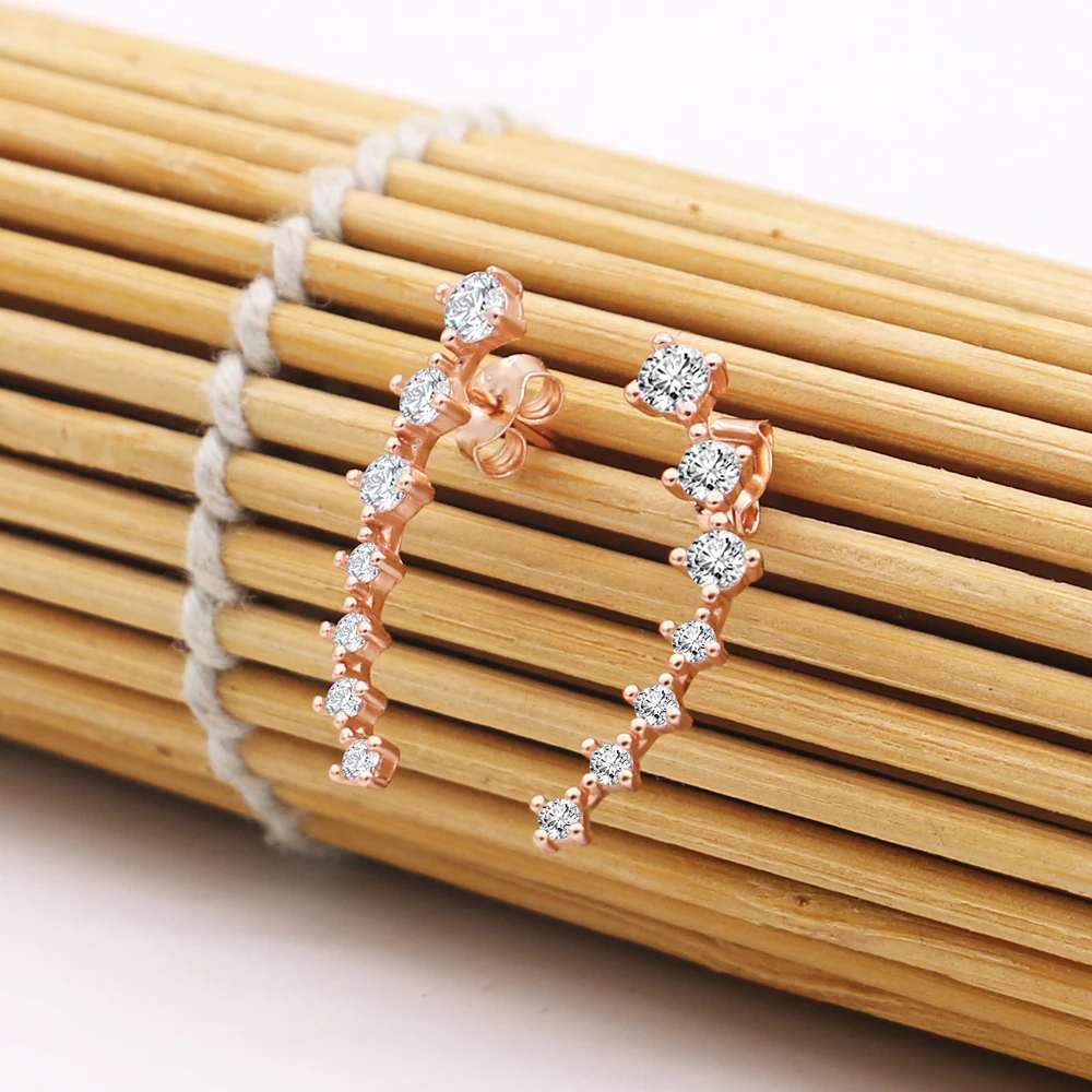 Женские длинные серьги-гвоздики из серебра 100% пробы | Украшения и аксессуары