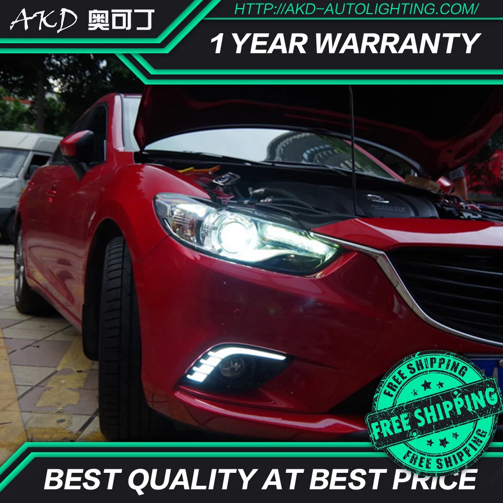 АКД автомобильного тюнинга фара для Mazda 6 mazda6 atenza 2013-2016 светодиодные фары DRL